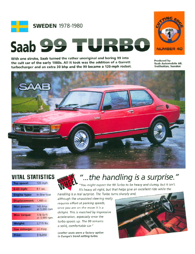 Saab 99 Turbo Registry